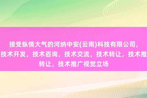 接受纵情大气的河纳中安(云南)科技有限公司，技术服务，技术开发，技术咨询，技术交流，技术转让，技术推广视觉立场